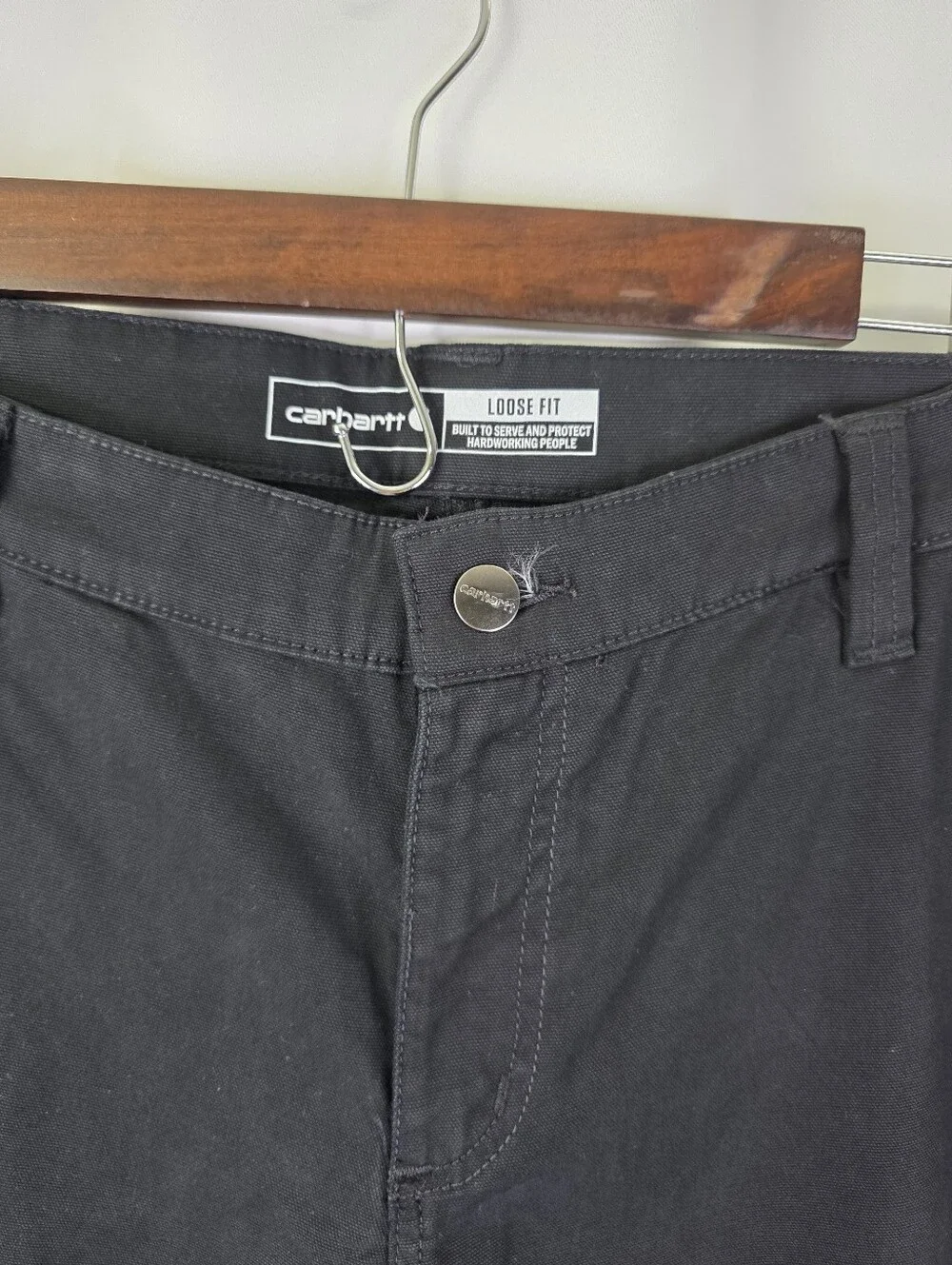 Carhartt Womens Size 16 Rugged Flex Straight Loose Fit Canvas Work Pants Regular